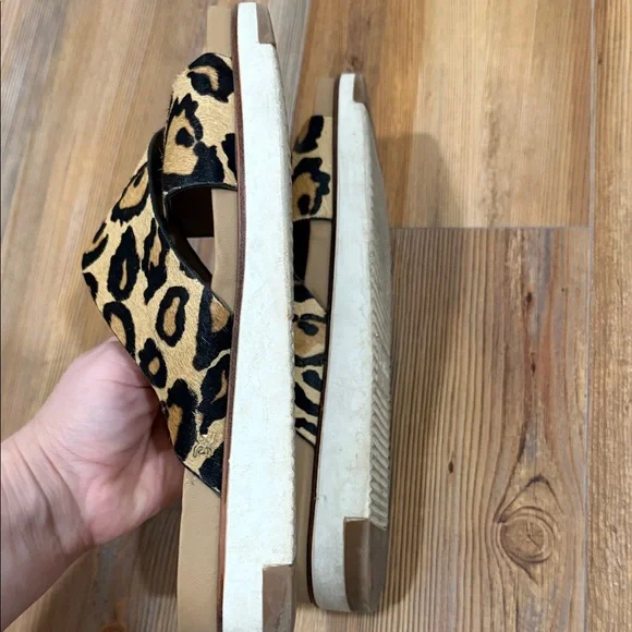 Sam Edelman Tan and Black Leopard Sandals - Picture 4 of 5